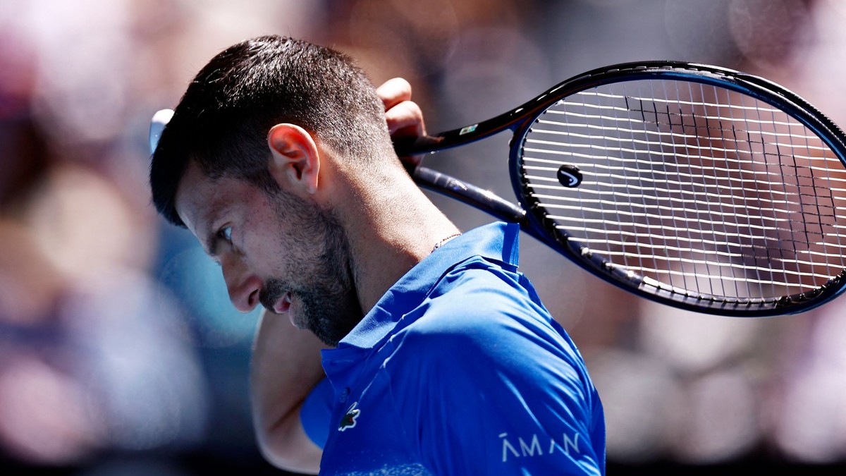 Novak Djokovič v semifinálovom zápase tohtoročnom Australian Open.