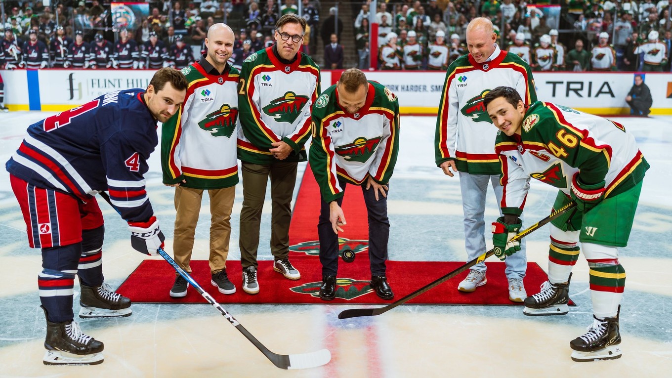 Marián Gáborik hodil úvodné buly