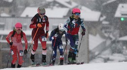 Vpravo slovenská skialpinistka Marianna Jagerčíková na ZOH 2026