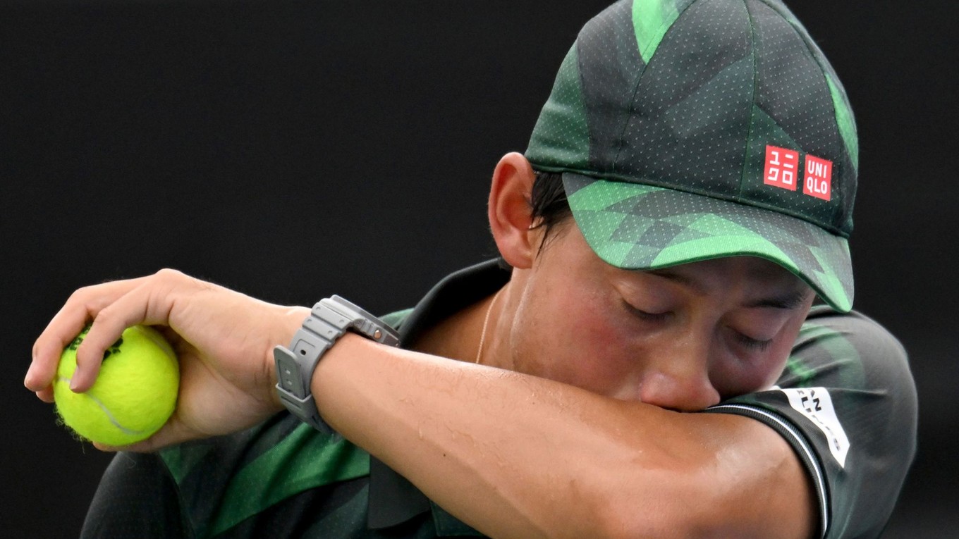 Japonský tenista Kei Nišikori na turnaji ATP v Atlante.