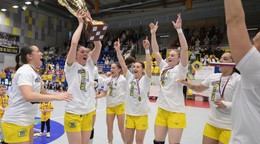 Hádzanárky MŠK Iuventa Michalovce.