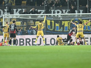 Gól DAC počas zápasu 17. kola futbalovej Niké ligy medzi FC DAC 1904 Dunajská Streda - FC Spartak Trnava.