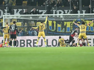 Gól DAC počas zápasu 17. kola futbalovej Niké ligy medzi FC DAC 1904 Dunajská Streda - FC Spartak Trnava.