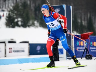 Tamara Molentová počas pretekov IBU Cupu v Osrblí 2026.