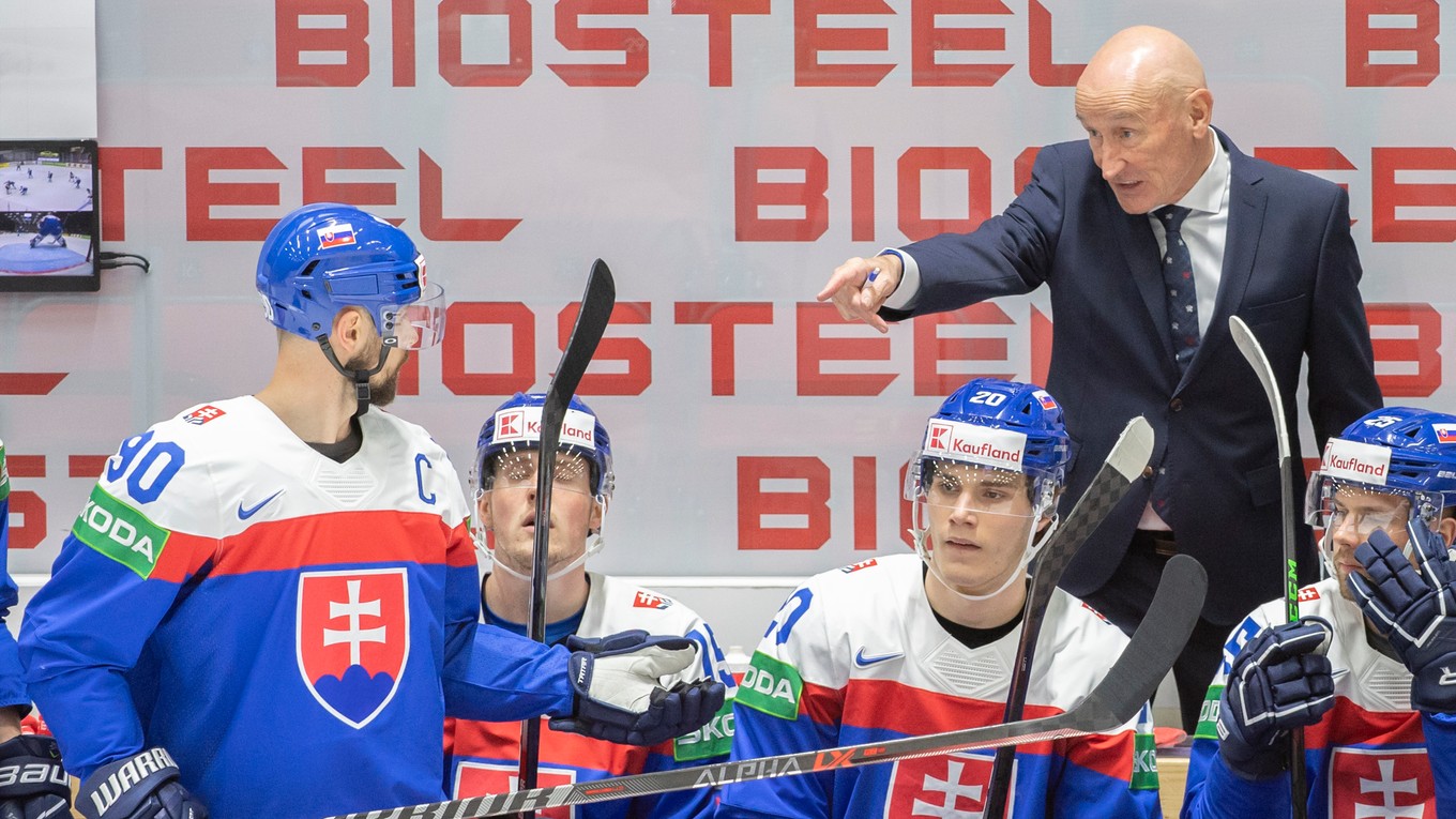 Craig Ramsay počas zápasu Slovensko - Kanada na MS v hokeji 2022.