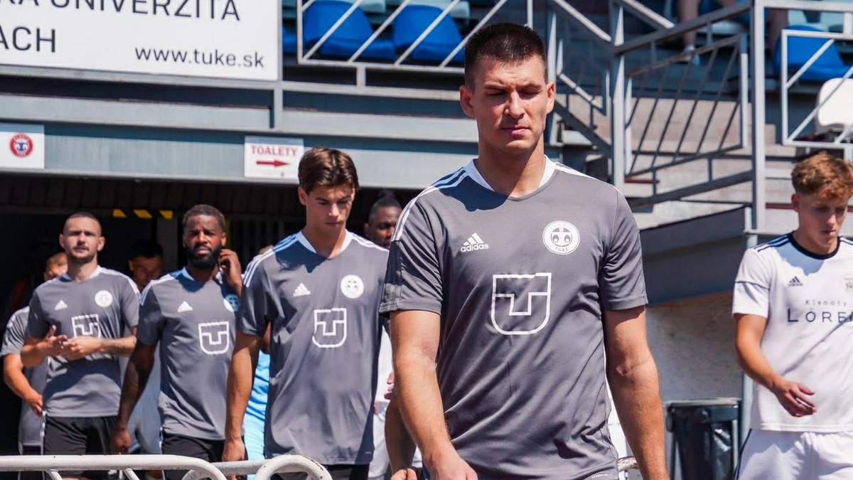 Futbalisti Slávia TU Košice.