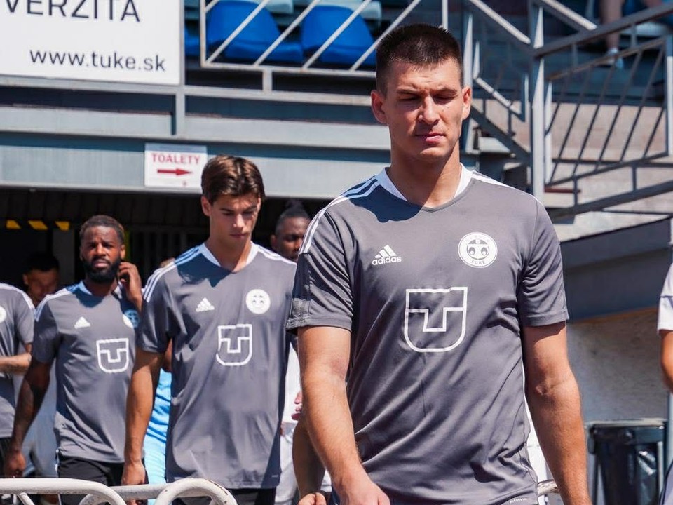 Futbalisti Slávia TU Košice.
