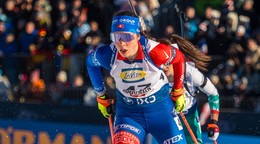 Ema Kapustová počas Svetového pohára v Hochfilzene 2025.