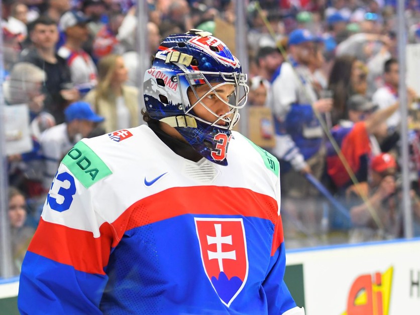 Stanislav Škorvánek na MS v hokeji 2024 v Ostrave.