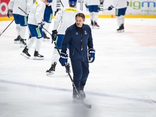 Na snímke hlavný tréner slovenskej hokejovej reprezentácie Vladimír Országh.