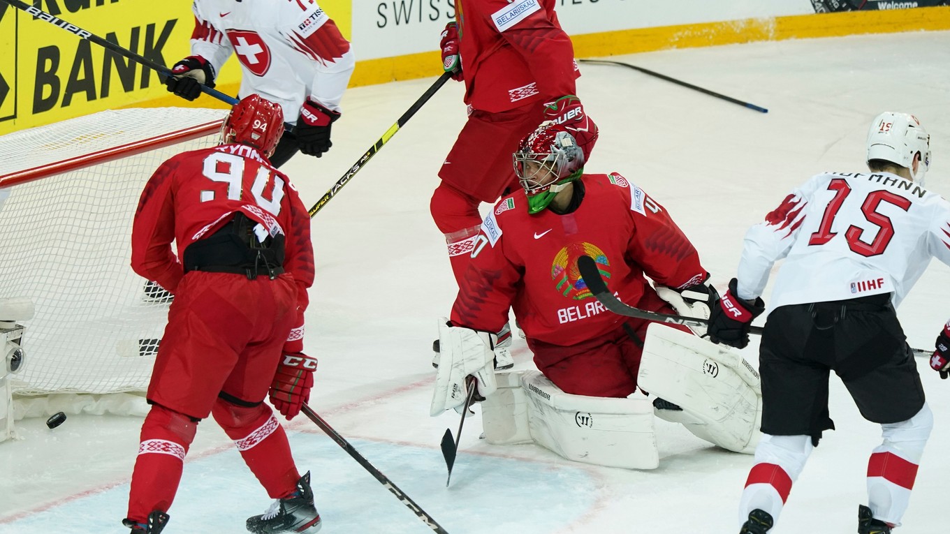 Výsledok a priebeh zápasu Bielorusko - Švajčiarsko na MS v hokeji 2021.