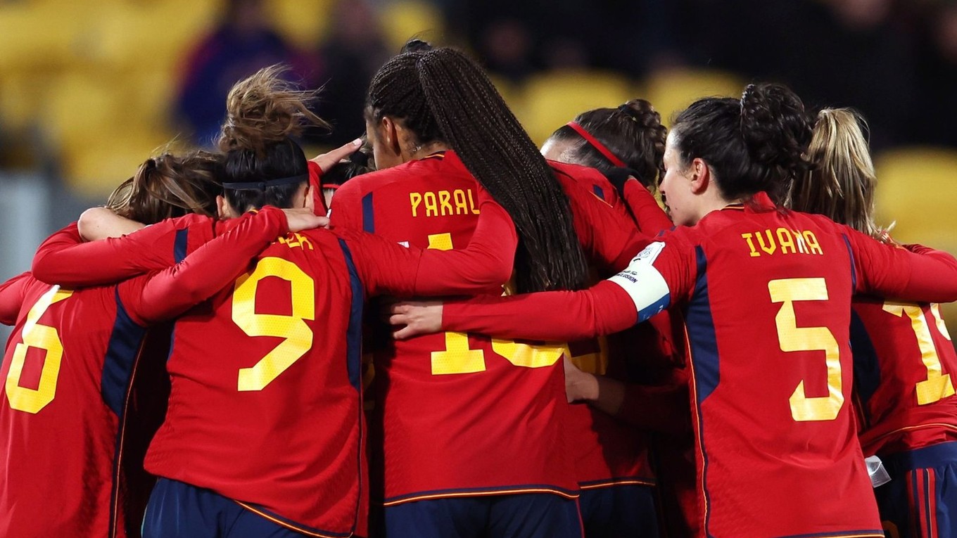 Radosť futbalistiek Španielska.