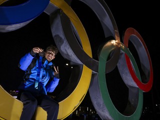 Adam Hagara v olympijskom parku v Kangwone.