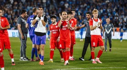Záber zo zápasu ŠK Slovan Bratislava - Iberia 1999 Tbilisi v odvete 2. predkola Ligy majstrov