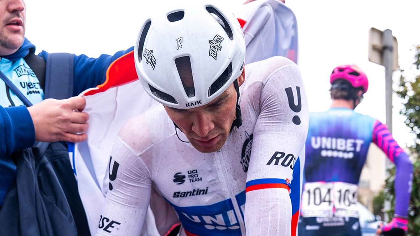 Slovenský cyklista Lukáš Kubiš.