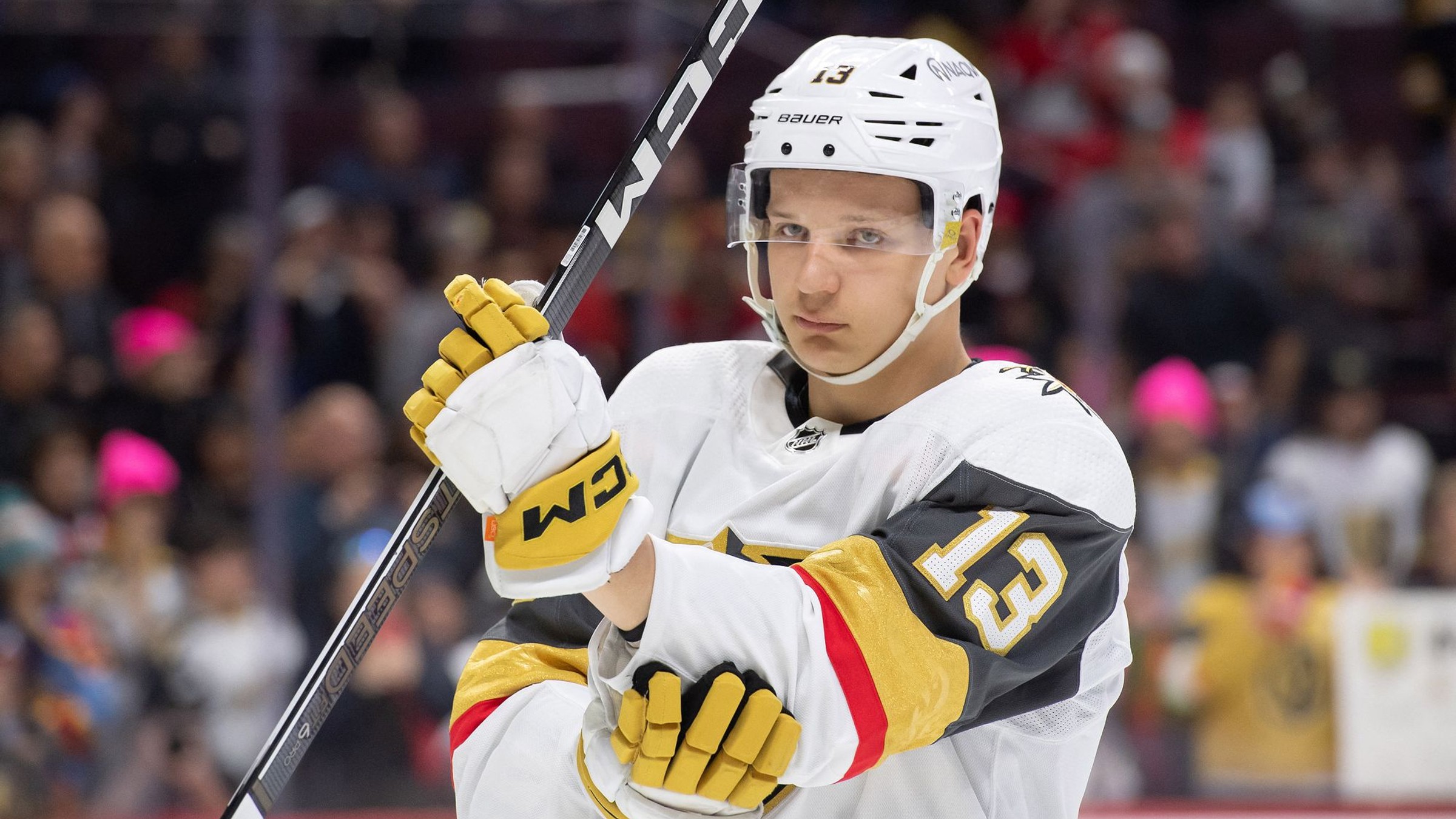 Jakub Demek v drese Vegas Golden Knights.