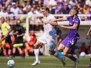 Fotka zo zápasu ACF Fiorentina - SSC Neapol.
