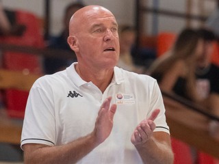 Tréner Slovenska Aramis Naglič. 