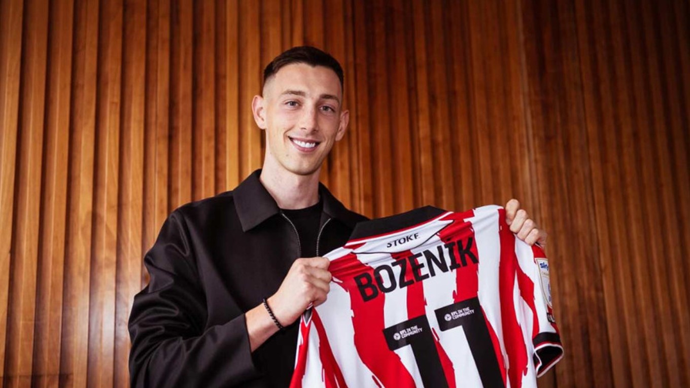 Róbert Boženík v Stoke City.