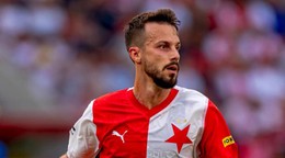 Jakub Hromada v drese Slavie Praha