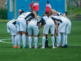 Futbalistky Spartaka Myjava.