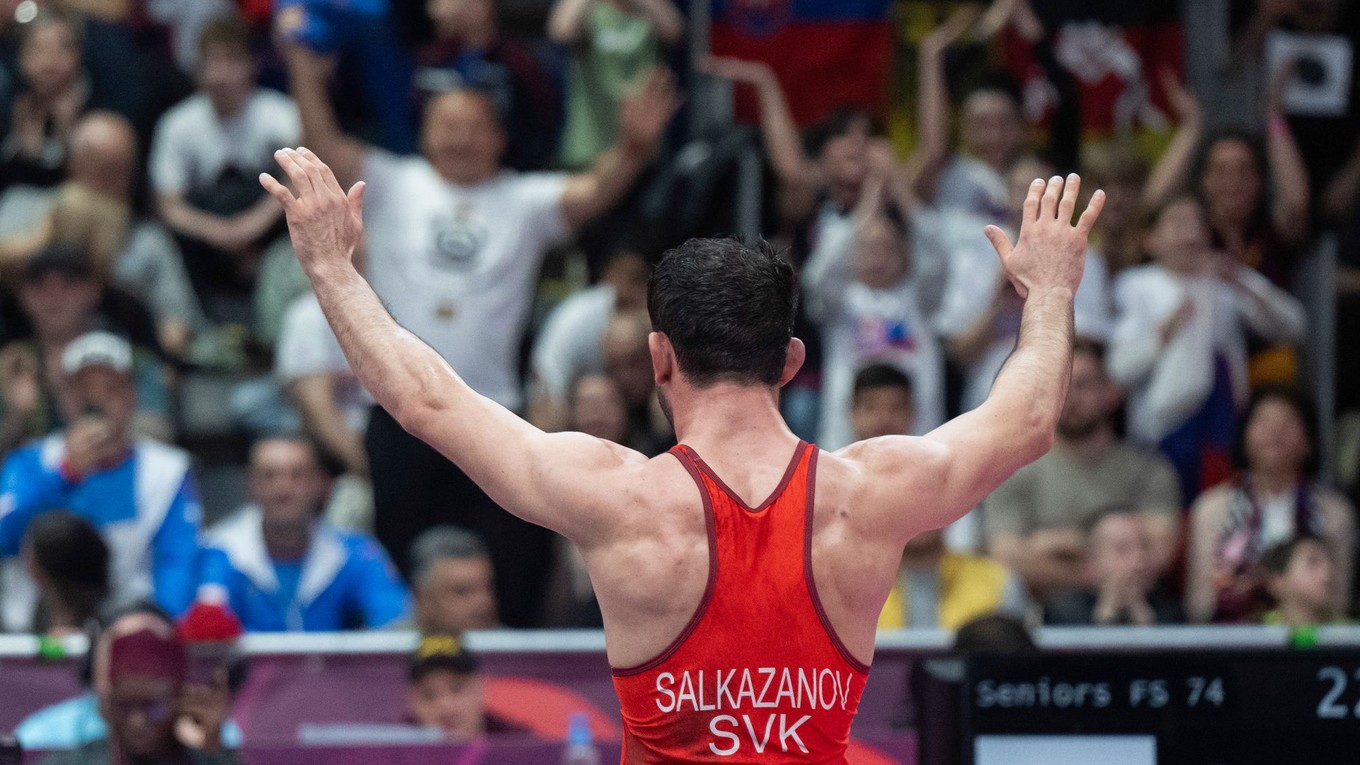 Slovenský zápasník Tajmuraz Salkazanov.