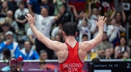 Slovenský zápasník Tajmuraz Salkazanov.