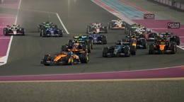 Monoposty F1 počas Veľkej ceny Kataru.