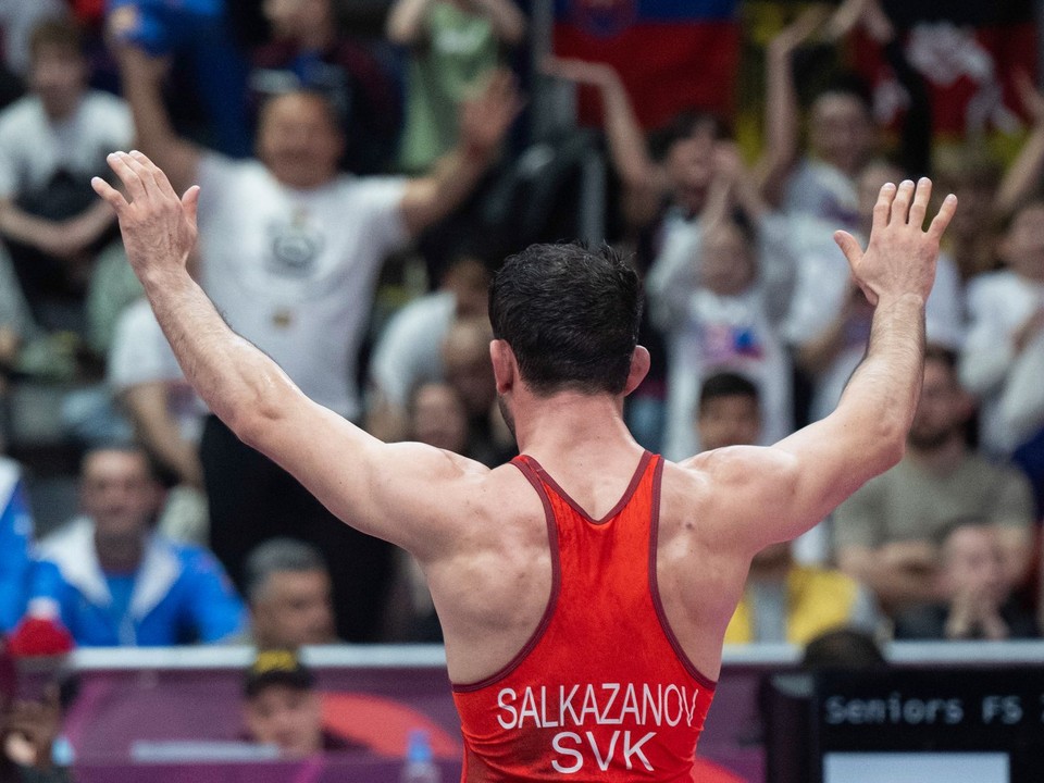 Slovenský zápasník Tajmuraz Salkazanov.