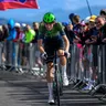 Richard Riška pri stúpaní na Kráľovu hoľu počas pretekov Okolo Slovenska 2026.