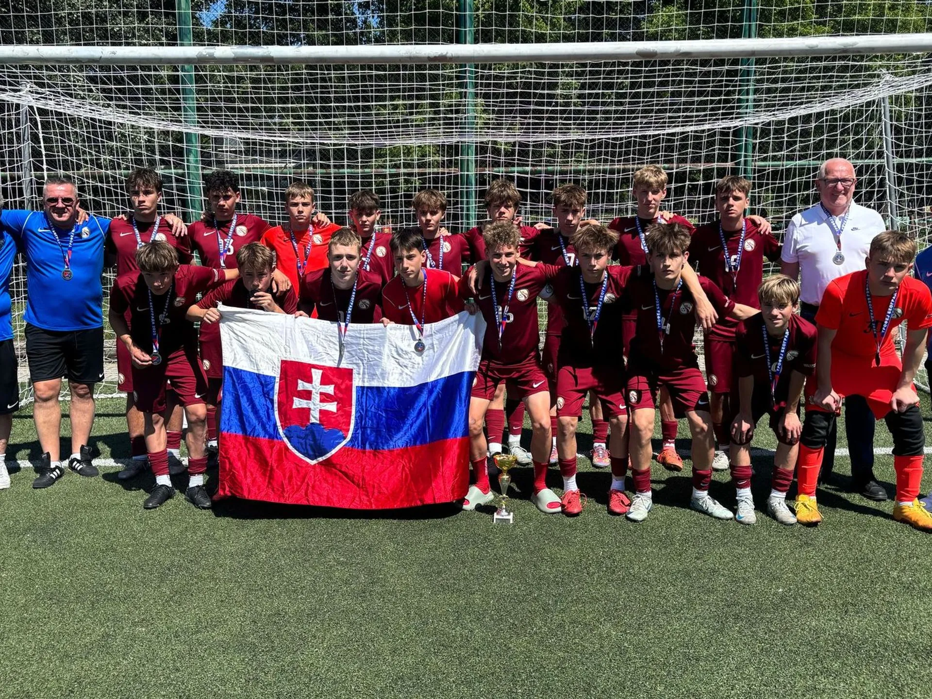 Výber BFZ U14 strieborný v Belehrade