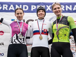 Viktória Chladoňová sa stala majsterkou Slovenska v cyklokrose 2025. 