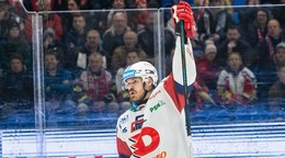 Miloš Kelemen oslavuje gól.