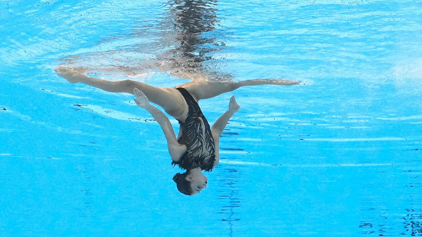 Grécka synchronizovaná plavkyňa Evangelia Plataniotiová