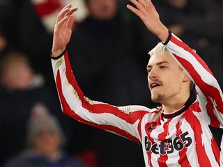 Tomáš Rigo v drese Stoke City. 