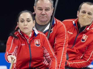 Slovenský tím v curlingu na ZPH 2022 v Pekingu.