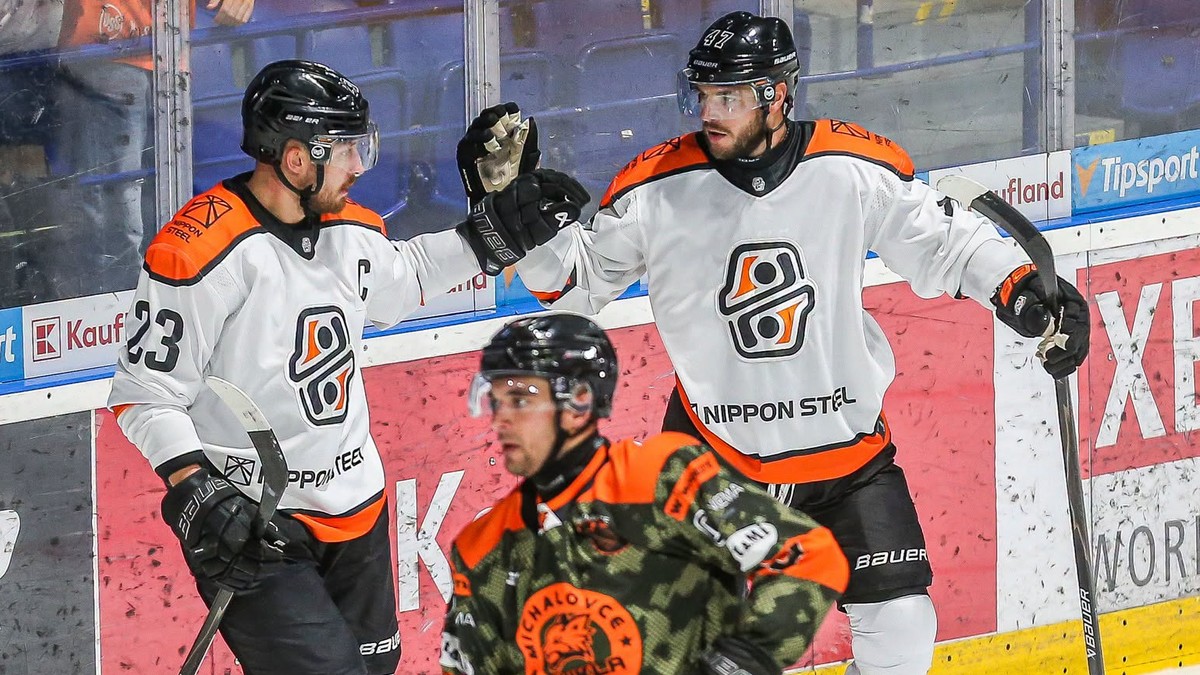 Momentka zo zápasu HC Košice - Dukla Michalovce