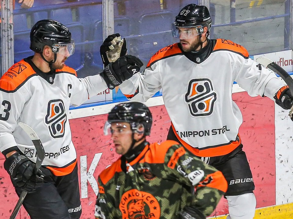 Momentka zo zápasu HC Košice - Dukla Michalovce