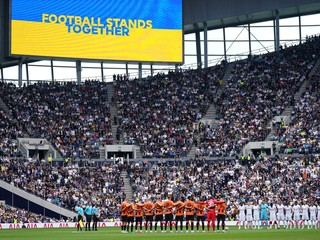 Momentka pred zápasom Tottenham Hotspur - Šachtar Doneck.