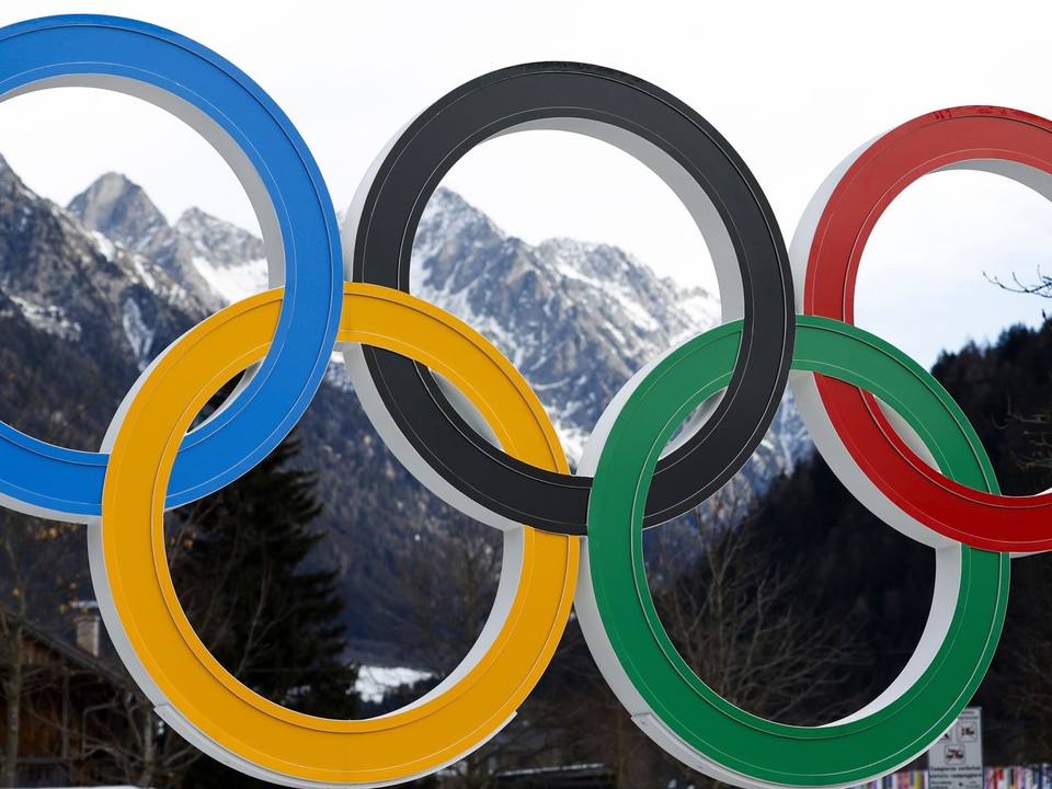 FILE - Olympic rings are seen near the village of Anterselva where the biathlon discipline will take place during the Milan Cortina 2026 Winter Olympics, in northern Italy, Saturday, Jan. 25, 2025. (AP Photo/Alessandro Trovati, File)

- 2026 Winter Olympic Games;Milan Cortina Winter Olympic Games