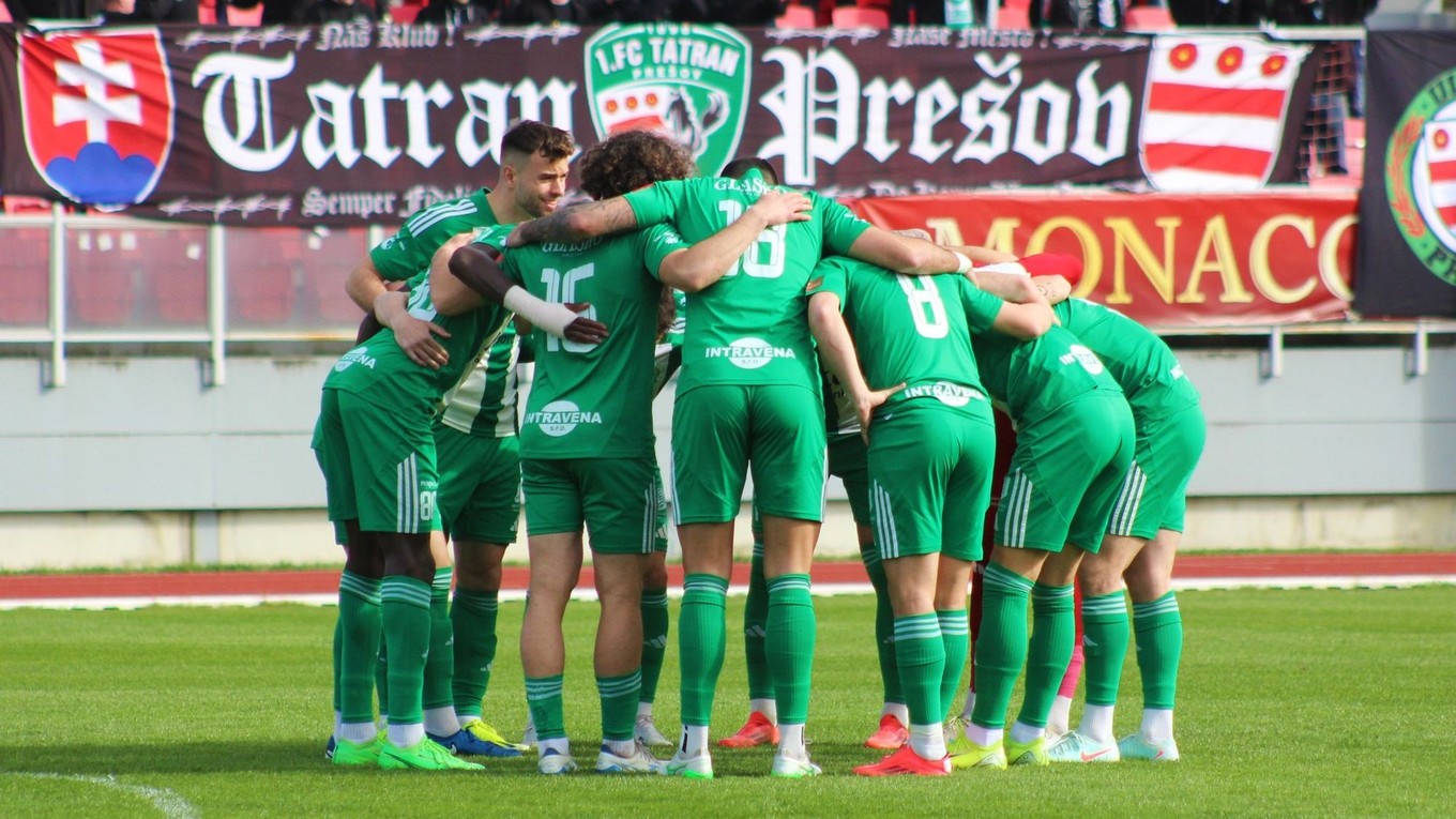 Futbalisti FC Tatran Prešov.
