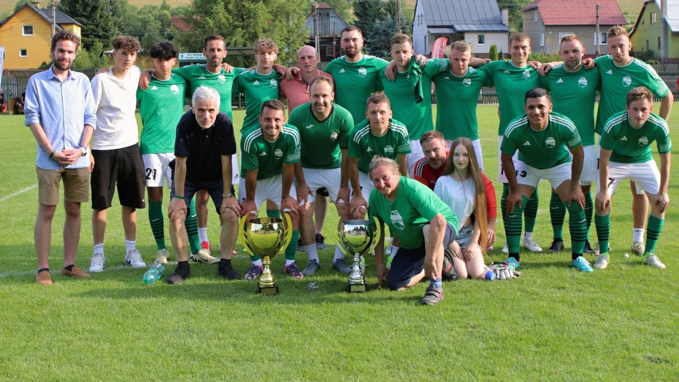 Futbalisti TJ Spartak Vysoká nad Kysucou.