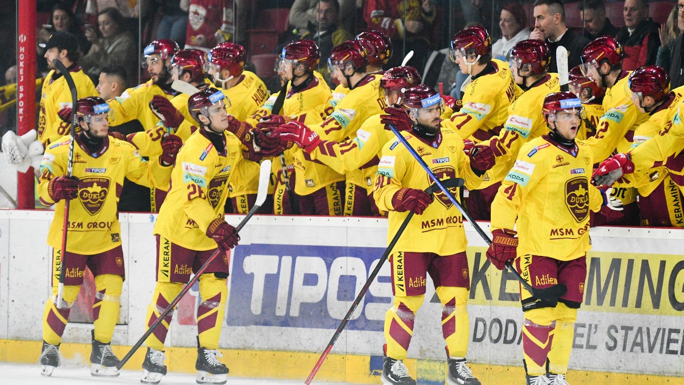 Radosť hokejistov Trenčína