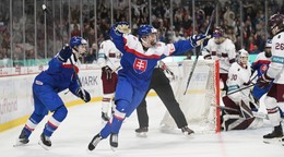 Na snímke sa teší z gólu hráč Slovenska Michal Jakubec.