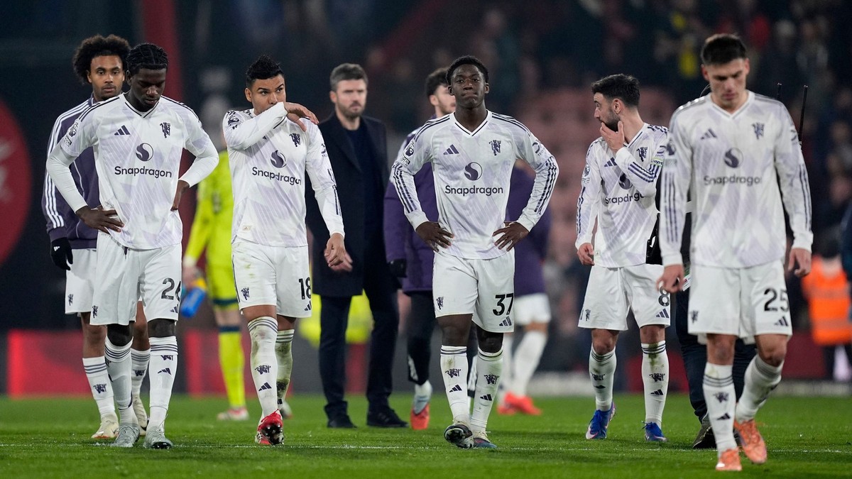 Sklamaní hráči Manchestru United.