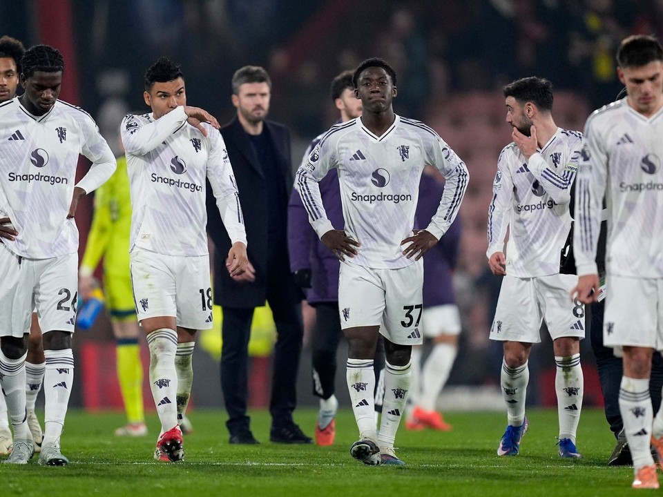 Sklamaní hráči Manchestru United.