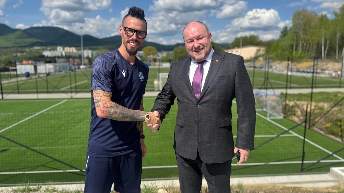 Zľava Marek Hamšík a Rudolf Huliak.