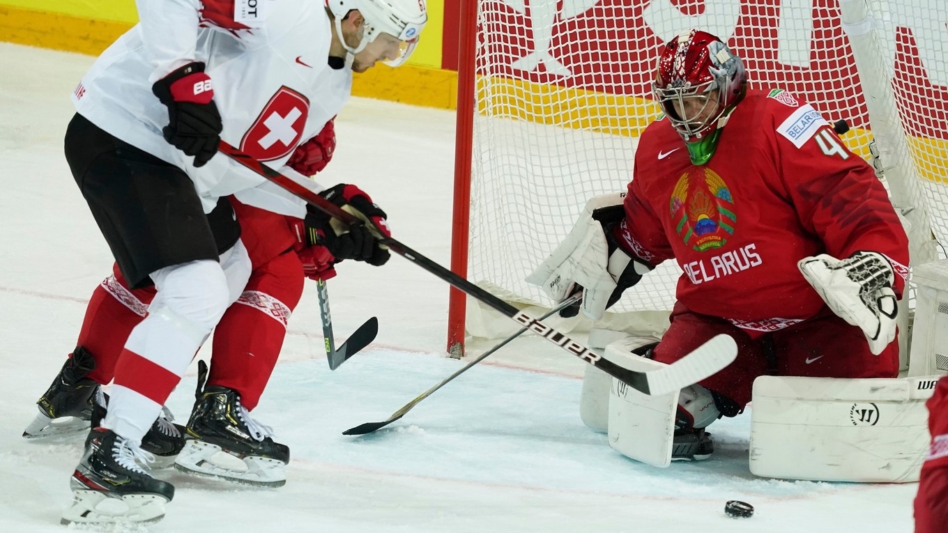 Zostrih a góly zápasu Bielorusko - Švajčiarsko na MS v hokeji 2021.