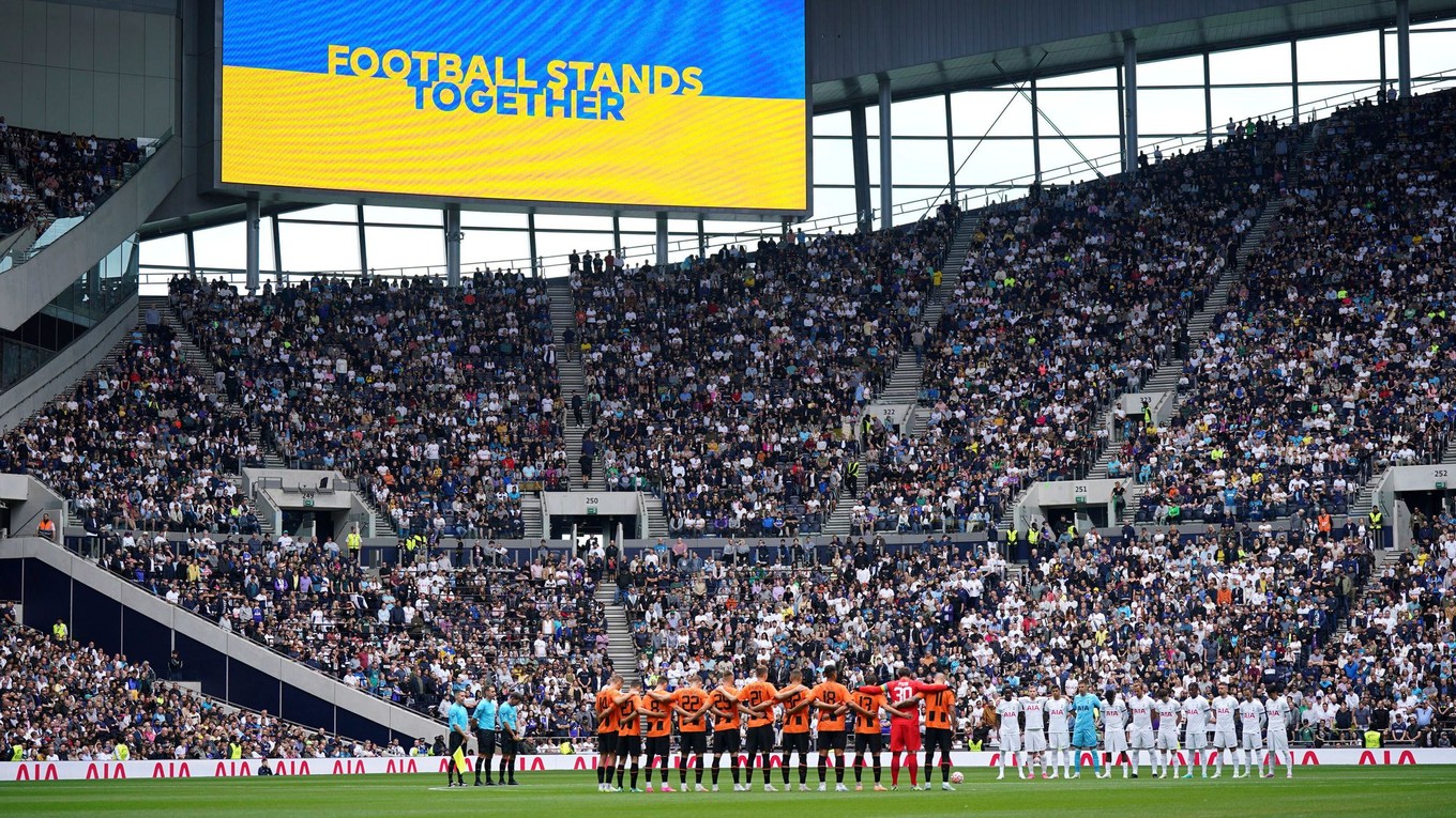 Momentka pred zápasom Tottenham Hotspur - Šachtar Doneck.