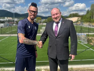 Zľava Marek Hamšík a Rudolf Huliak.